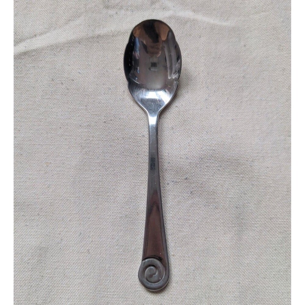 Robert Welch AMMONITE SATIN Stainless 18/10 Silverware Sugar Spoon 6 3/8"